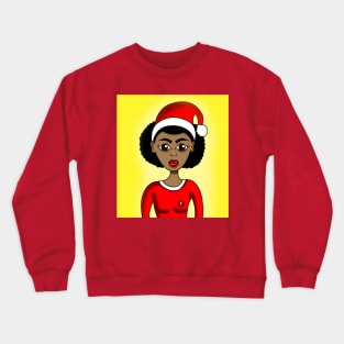 Christmas black santa Crewneck Sweatshirt